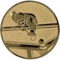 Emblemat samoprzylepny złoty - bilard - D2-A98